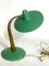 Mid-Century Modern Italian Brass and Green Lacquer Table Lamp, 1950s, Image 11