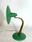 Lámpara de mesa italiana Mid-Century moderna de latón y laca verde, años 50, Imagen 7