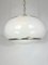 Lampada da soffitto in acrilico bianco e alluminio di Stilux Milano, anni '60, Immagine 1
