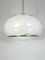 White Acrylic and Aluminum Ceiling Lamp by Stilux Milano, 1960s 1