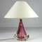 Murano Sommerso Glas Lampe, 1960er 2