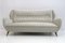 Mid-Century Modern Velvet Sofa by Gio Ponti for Isa, 1950s 1