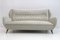 Mid-Century Modern Velvet Sofa by Gio Ponti for Isa, 1950s, Image 1