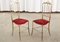 Italian Chiavari Chair in Brass with Red Seat, 1950s 6