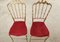 Italian Chiavari Chair in Brass with Red Seat, 1950s 5
