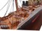 Modello vintage di yacht in legno e vetro, Immagine 3