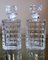 Italian Cut and Polished by Hand Ground Crystal Bottles, Set of 2 3