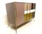 Vintage Colored Glass and Brass Sideboard, 1970s 5