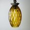 Vintage Italian Yellow Glass Pendant Lamp, 1970s 7