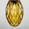 Vintage Italian Yellow Glass Pendant Lamp, 1970s 8