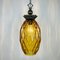 Vintage Italian Yellow Glass Pendant Lamp, 1970s 13