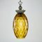 Vintage Italian Yellow Glass Pendant Lamp, 1970s, Image 1