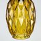 Vintage Italian Yellow Glass Pendant Lamp, 1970s 5