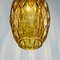 Vintage Italian Yellow Glass Pendant Lamp, 1970s 3
