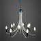 Mid-Century Italian Spider Sputnic-Design Pendant Chandelier with 12 Curved Arms, 1950s 2