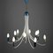 Mid-Century Italian Spider Sputnic-Design Pendant Chandelier with 12 Curved Arms, 1950s, Image 2