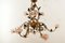 Wrought Iron Chandelier with Vitri in Pink Murano 17