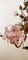 Lámpara de araña de hierro forjado con Vitri de Murano rosa, Imagen 5