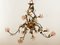 Wrought Iron Chandelier with Vitri in Pink Murano 20