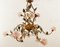 Wrought Iron Chandelier with Vitri in Pink Murano 2