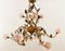 Wrought Iron Chandelier with Vitri in Pink Murano 2