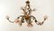 Wrought Iron Chandelier with Vitri in Pink Murano, Image 16