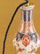 Lampada vintage dipinta a mano con paralume in oro 24k e broccatello damascato, Immagine 7