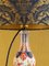 Vintage Hand-Painted Lamp with 24k Gold and Brocatello Damask Lampshade 3