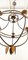 Lámpara de araña medieval de hierro forjado, Imagen 2