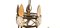 Lámpara de araña medieval de hierro forjado, Imagen 3