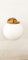 Lámpara de pared Ottone con esfera blanca opalina, Imagen 13