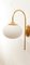 Ottone Wall Lamp with Oval White Glass 9