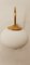 Ottone Wall Lamp with Oval White Glass 10