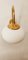 Ottone Wandlampe mit Ovalem Weißem Glas 14
