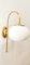 Ottone Wall Lamp with Oval White Glass 2