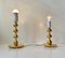 24 Carat Gold Plated Teardrop Table Lamps by Hugo Asmussen, Denmark, 1970s, Set of 2 4