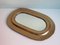 Vintage Italian Copper Oval Mirror, 1970s 1