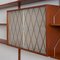 Danish Teak Wall Unit with 4 Cabinets and Modular Shelving System in the Style of Sorensen by Cadovius, 1960s 16
