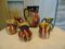 Art Deco Jug with Cups in the style of Hutsul, Set of 6 1