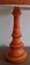 Lampada da tavolo vintage con base in ceramica arancione e paralume in tessuto bianco crema di Aro Lights, Germania, anni '70, Immagine 4
