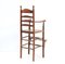 Antique 19th Century Beech Country Ladder Back Children's Chair, Image 4