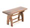 Hand Made Rustic European Oak Countryside Bench Side Table, 1890s, Image 1