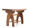 Hand Made Rustic European Oak Countryside Bench Side Table, 1890s, Image 2