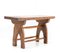 Hand Made Rustic European Oak Countryside Bench Side Table, 1890s, Image 3