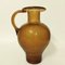 Amber-Colored Frozen Murano Glass Jug by Archimede Seguso, Italy, 1950s, Image 1