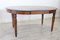 Antique Oval Walnut Dining Table, 1850s 3