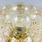 German Amber Bubble Glass Flush Mount Ceiling Lamp by Helena Tynell for Limburg, 1960s 5