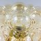 German Amber Bubble Glass Flush Mount Ceiling Lamp by Helena Tynell for Limburg, 1960s, Image 5