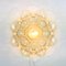 German Amber Bubble Glass Flush Mount Ceiling Lamp by Helena Tynell for Limburg, 1960s 7