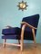 Mid-Century English Velvet Armchair, 1950s 8